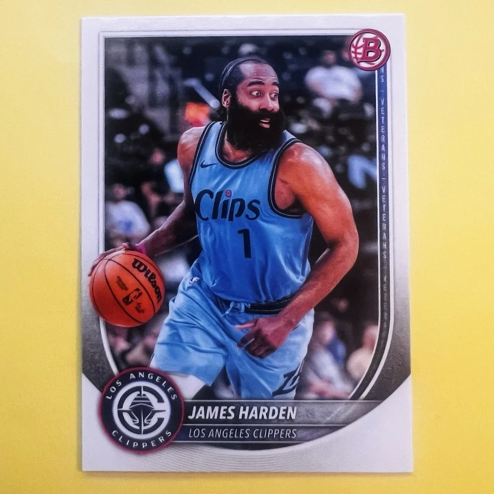 2025-26‎ Bowman Basketball James Harden #119 Los Angeles Clippers Base Card